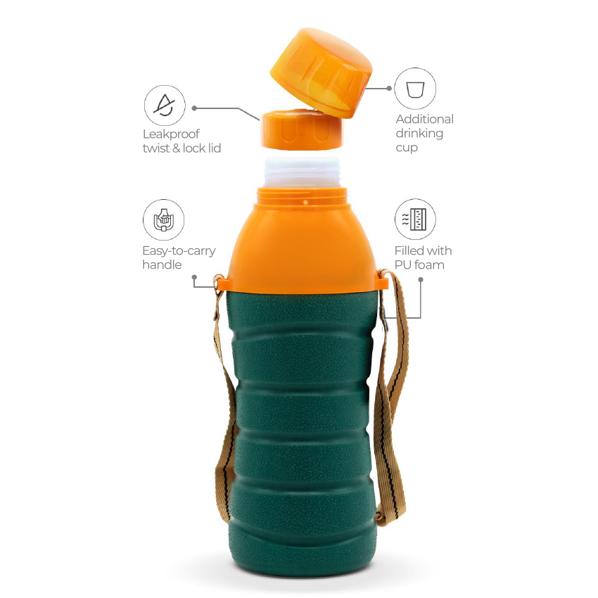 School Bingo Bottle Green Orange